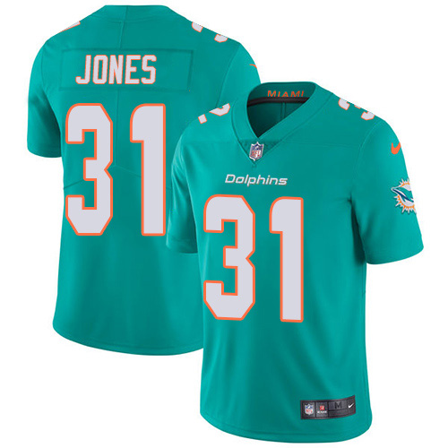 Nike Miami Dolphins #31 Byron Jones Aqua Green Team Color Youth Stitched NFL Vapor Untouchable Limited Jersey->youth nfl jersey->Youth Jersey